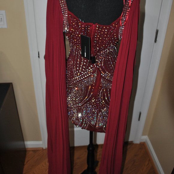 NWT Fashion Nova Jeweled Dress - Picture 3 of 4